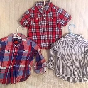 Childrens Place Bundle Button Down Shirts 18-24 M